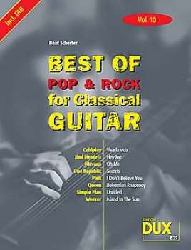Best Of Pop & Rock for Classisal Guitar Vol.10
