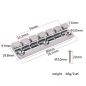 Preview: Saitenhalter tailpiece für Solid Body Gitarren, Lap Steel