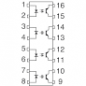 Preview: Optokoppler TLP504A-2 = CNY74-4H = ILQ74