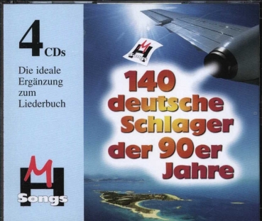 140 deutsche Schlager der 90er Jahre, 4 CDs zum Buch