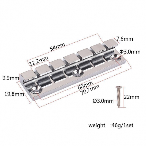 Saitenhalter tailpiece für Solid Body Gitarren, Lap Steel