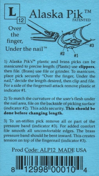 Fingernagel Pick, Alaska Pik, Kunststoff