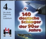 140 deutsche Schlager der 90er Jahre, 4 CDs zum Buch